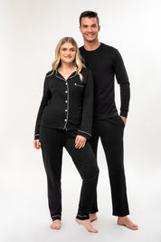 Pijama Set Pima Cotton  Victor - Negro