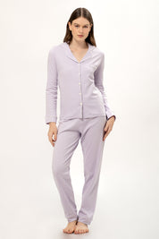 Pijama Set Pima Cotton - Alondra - Lila