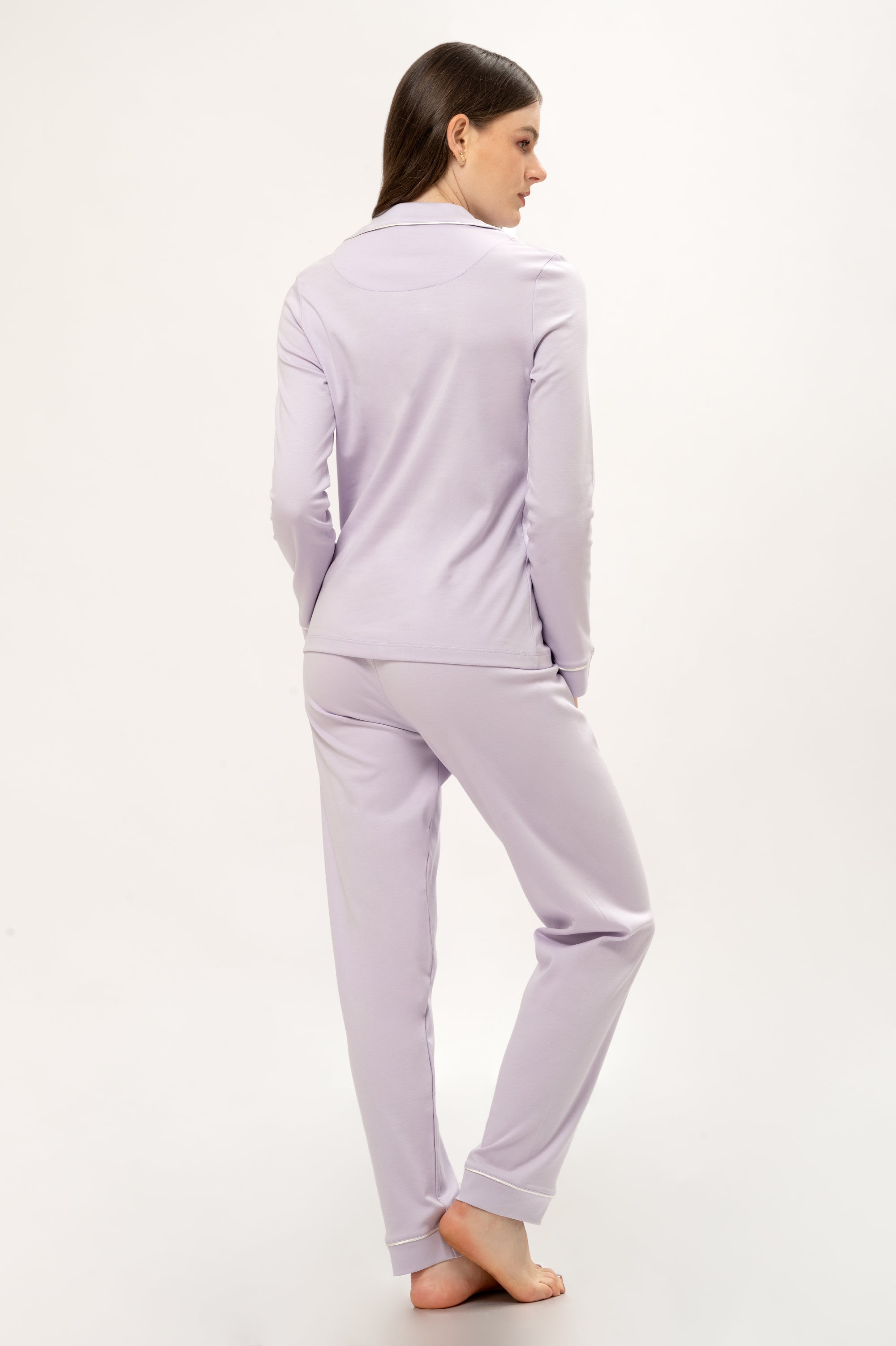Pijama Set Pima Cotton - Alondra - Lila