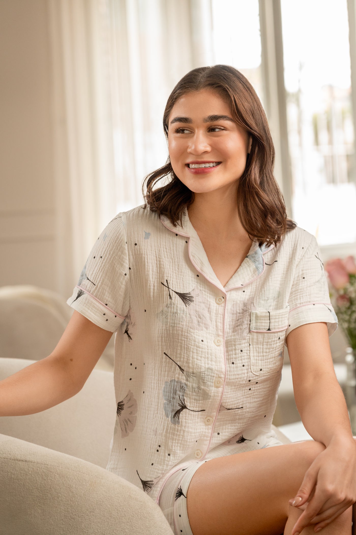 Pijama Set Gasa Dandelion - Perla