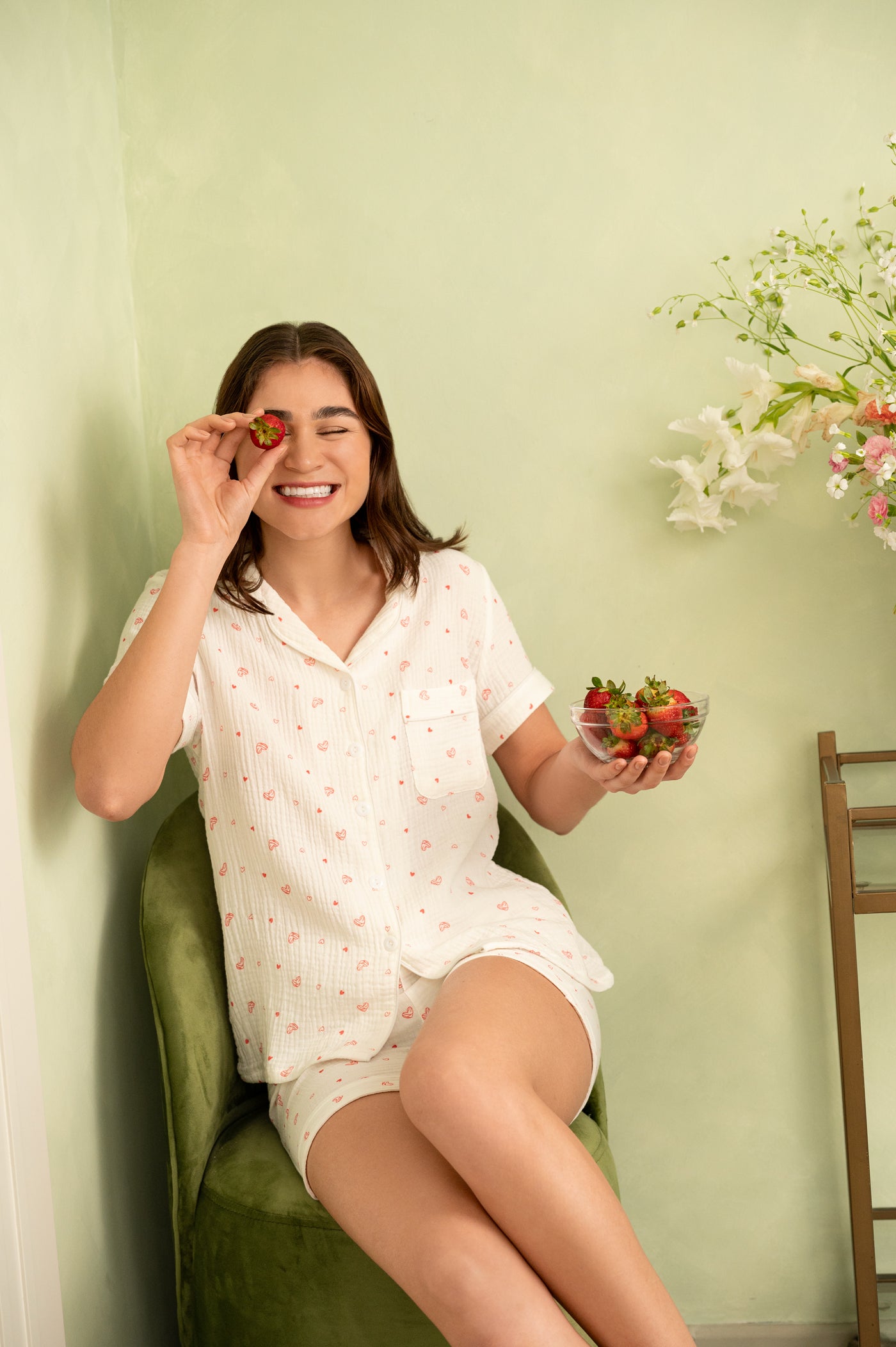 Pijama Set Gasa Alina - Perla