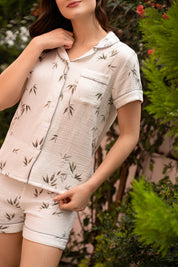 Pijama Set Gasa Amarilis - Perla
