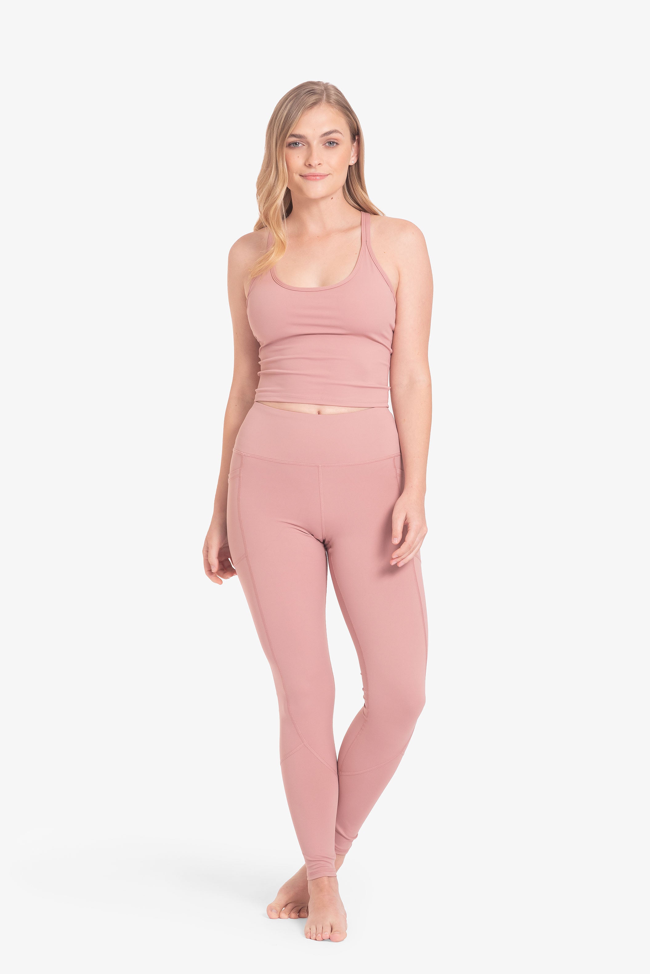 Leggings Heather - Rosado