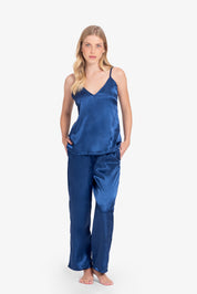 Pijama Set Satin - Sofia - Azul