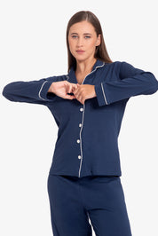 Pijama Set Pima Cotton - Alondra - Azul