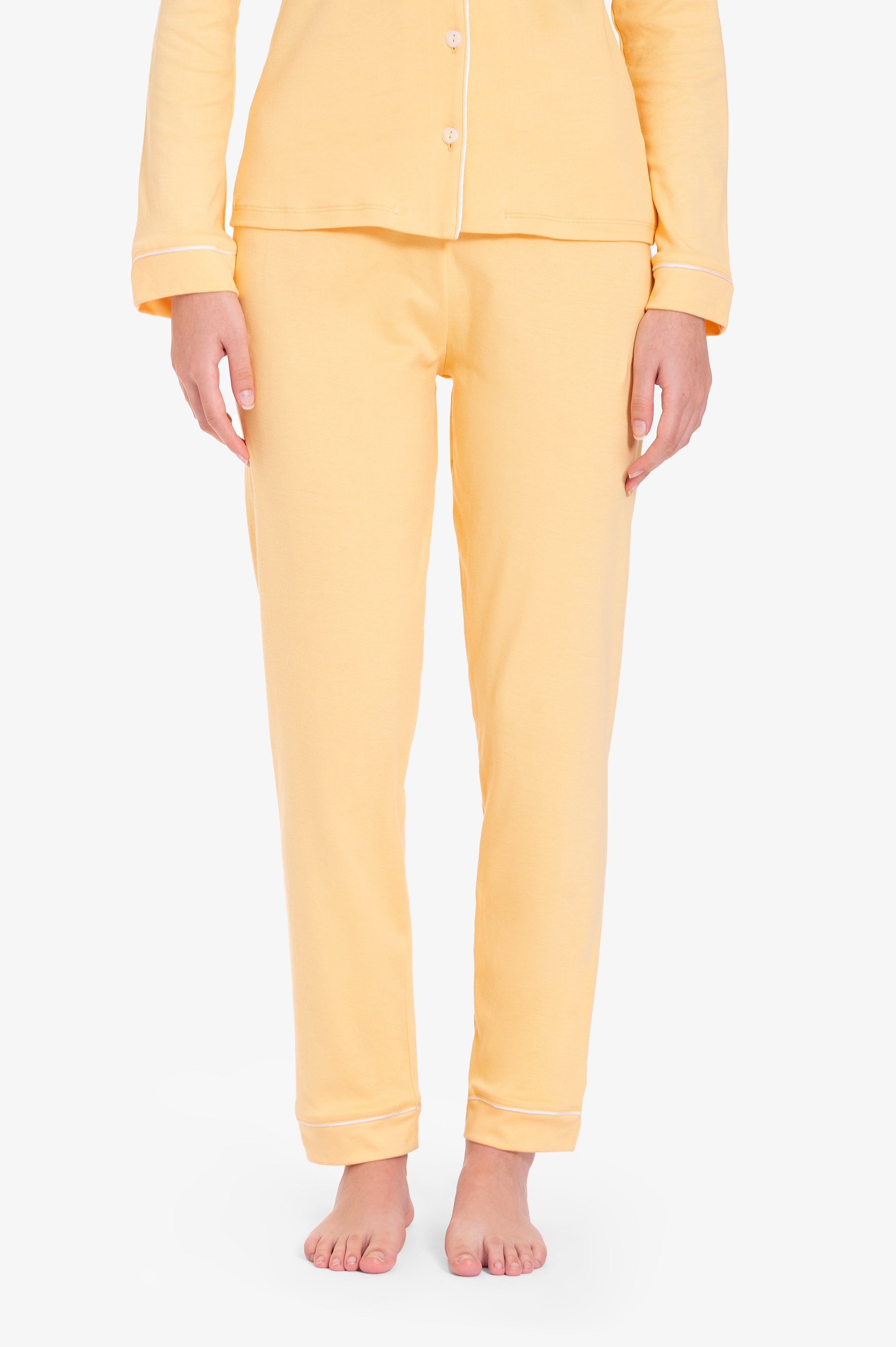 Pijama Set Pima Cotton - Alondra - Amarillo