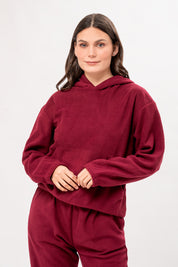 Pijama Micropolar Daniela - Guinda