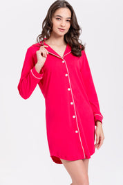 Sleepshirt Pima Cotton - Sara - Fucsia