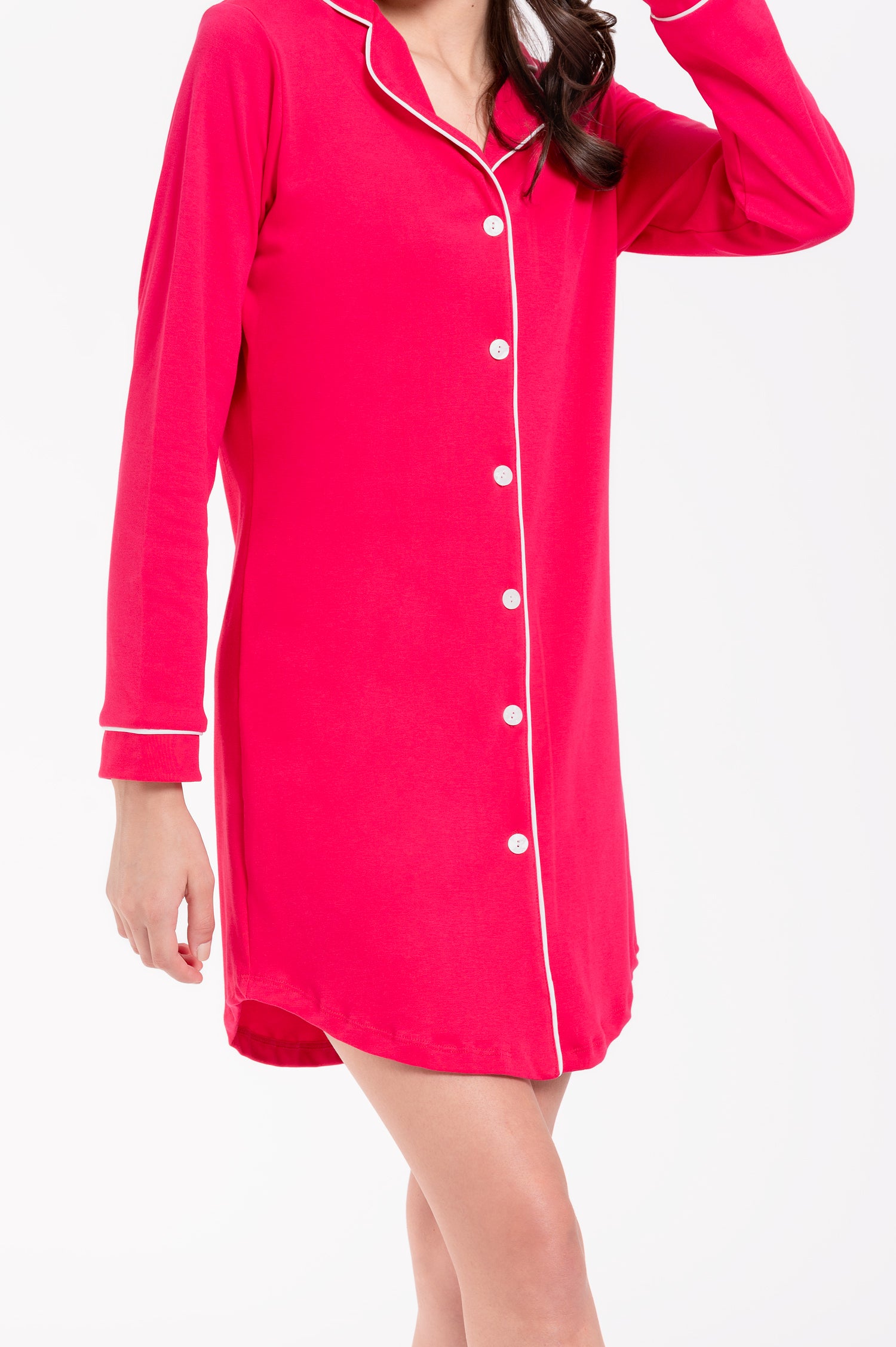 Sleepshirt Pima Cotton - Sara - Fucsia