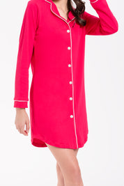 Sleepshirt Pima Cotton - Sara - Fucsia