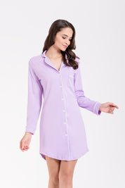 Sleepshirt Pima Cotton - Abril - Lila