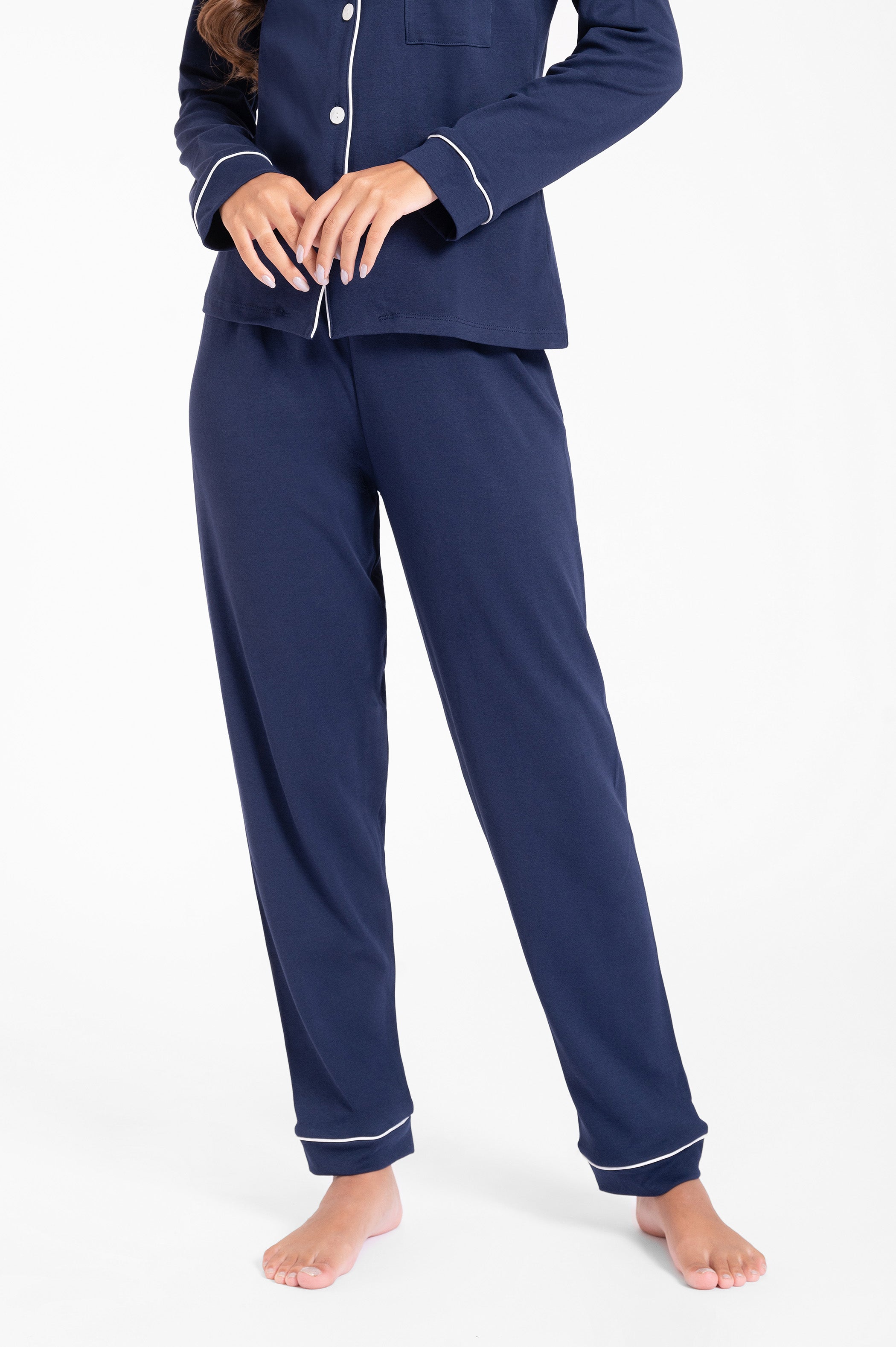 Pijama Set Pima Cotton - Alondra - Azul