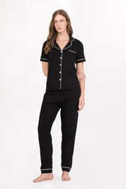 Pijama Algodón Pima Ana | Negro
