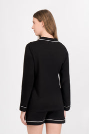 Pijama Algodón Pima Isabella | Negro