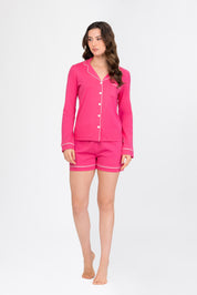 Pijama Algodón Pima Isabella | Fucsia
