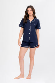 Pijama Algodón Pima Elena | Azul