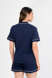 Pijama Algodón Pima Elena | Azul