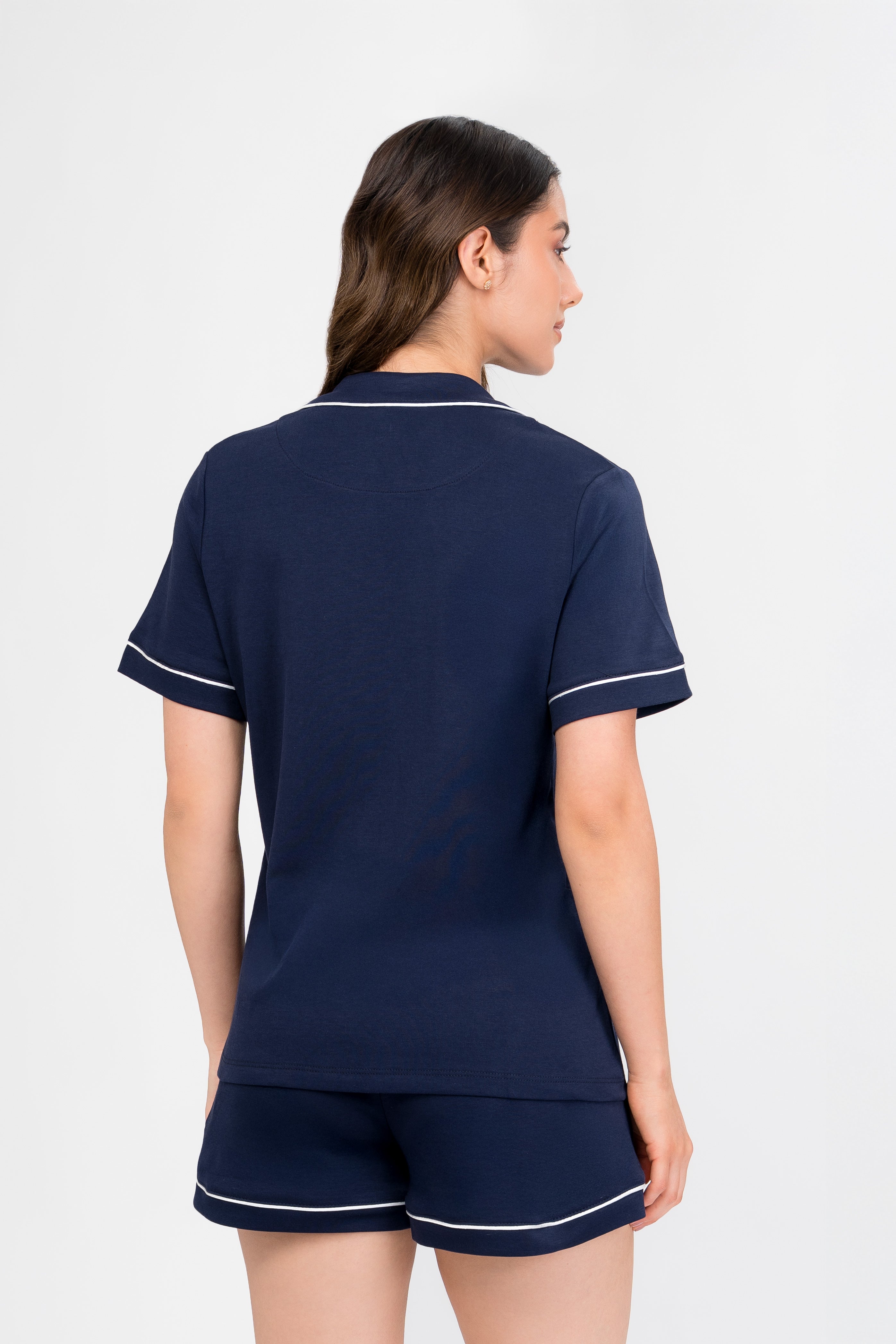 Pijama Algodón Pima Elena | Azul