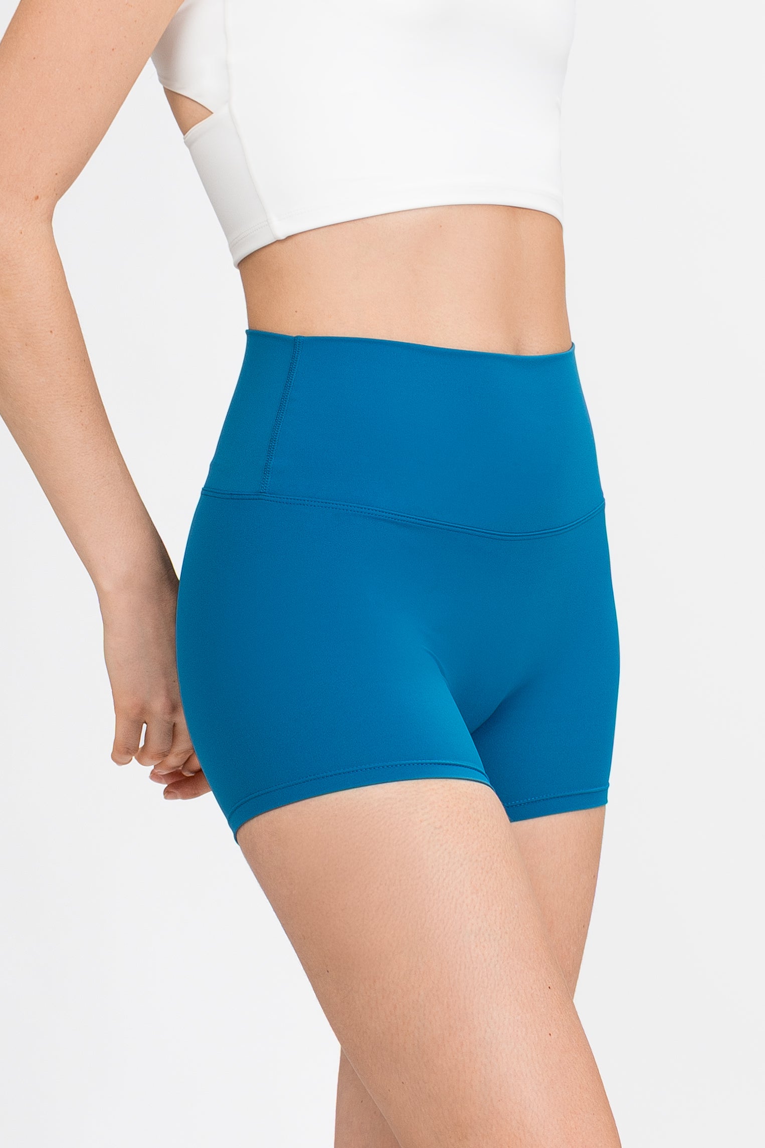 Short Elevate de Pretina Alta | Acero