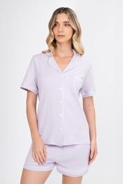 Pijama Algodón Pima Elena | Lila