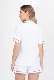 Pijama Algodón Pima Elena | Blanco