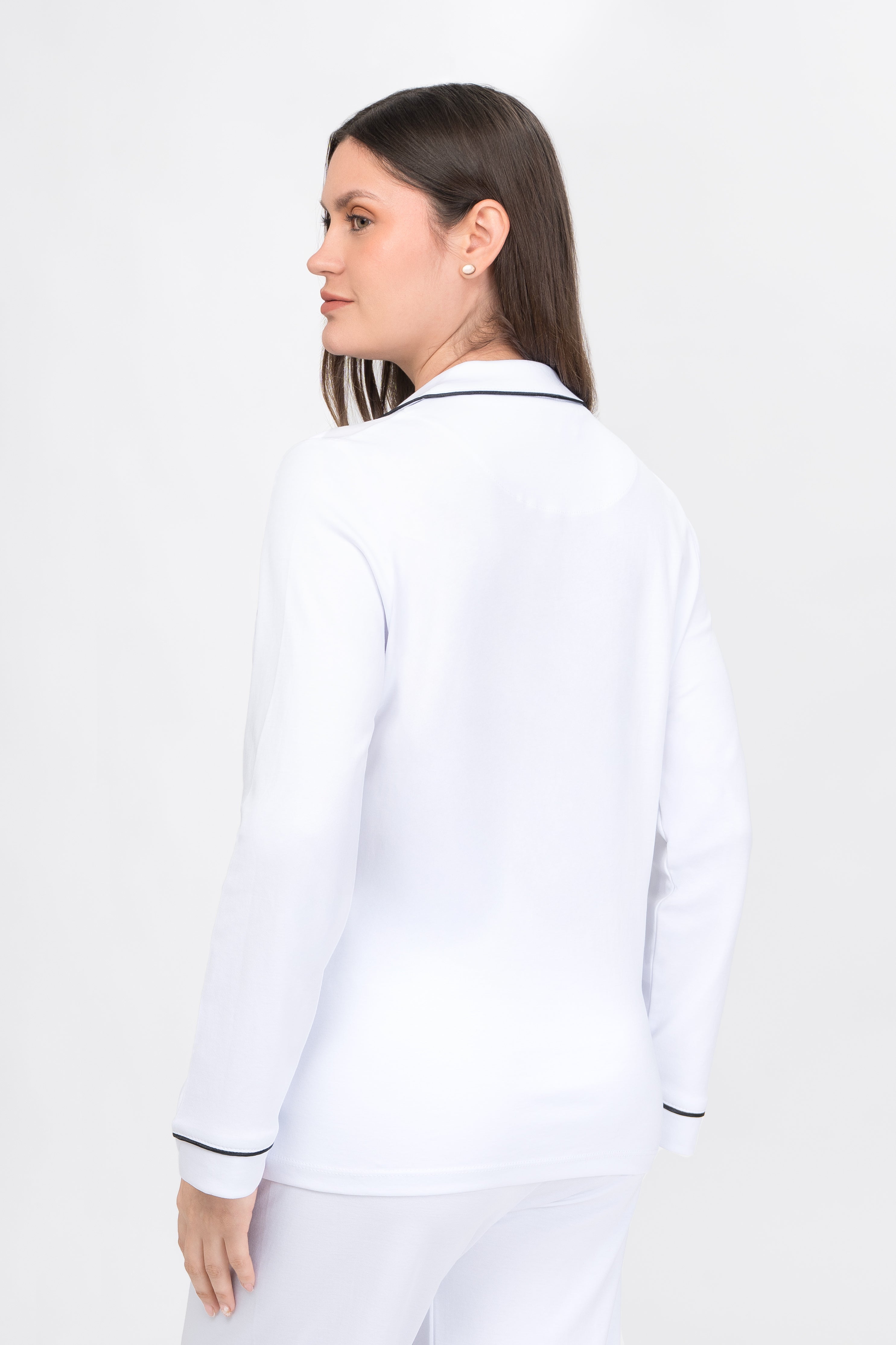 Pijama Algodón Pima Alondra | Blanco