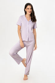 Pijama Algodón Pima Ana | Lila