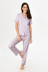 Pijama Algodón Pima Ana | Lila