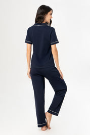 Pijama Algodón Pima Ana | Azul