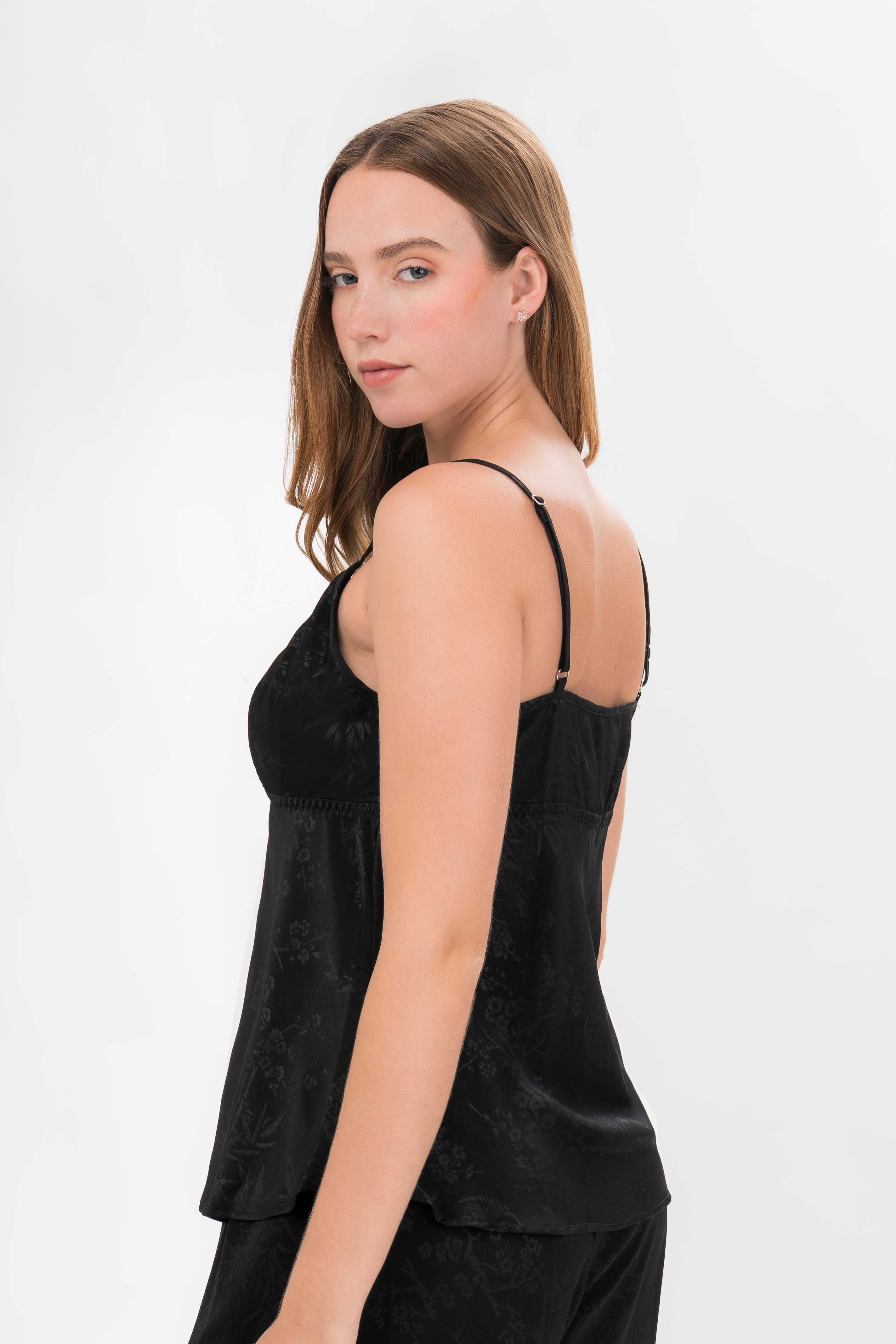 Pijama Saten Vela | Negro