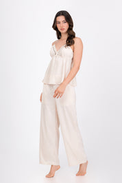 Pijama Saten Vela | Beige