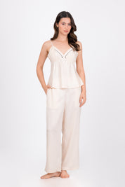 Pijama Saten Vela | Beige