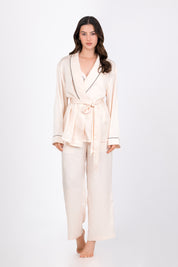 Pijama Saten Vela | Beige