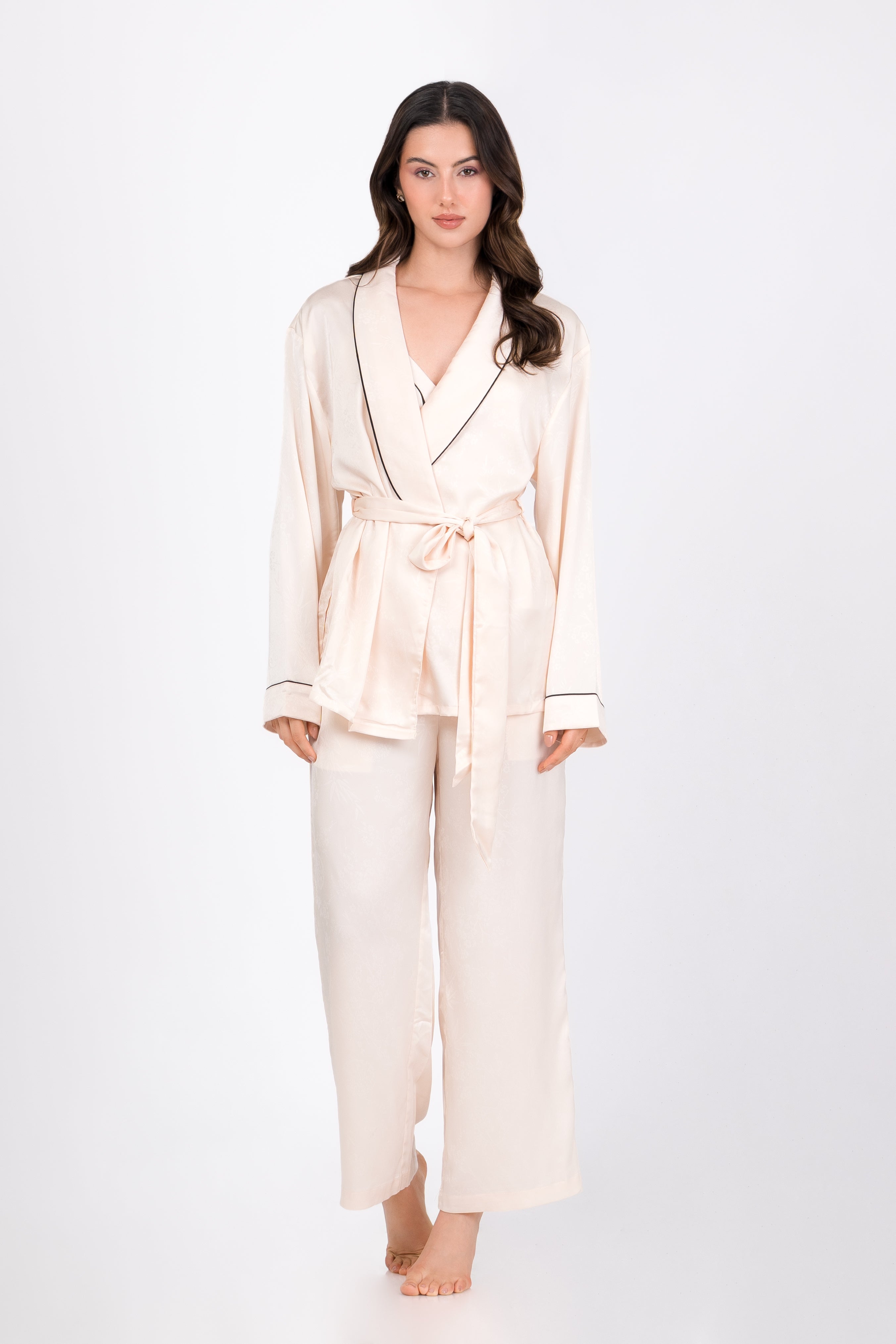 Pijama Saten Vela | Beige