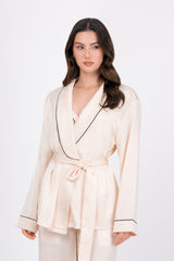 Pijama Saten Vela | Beige