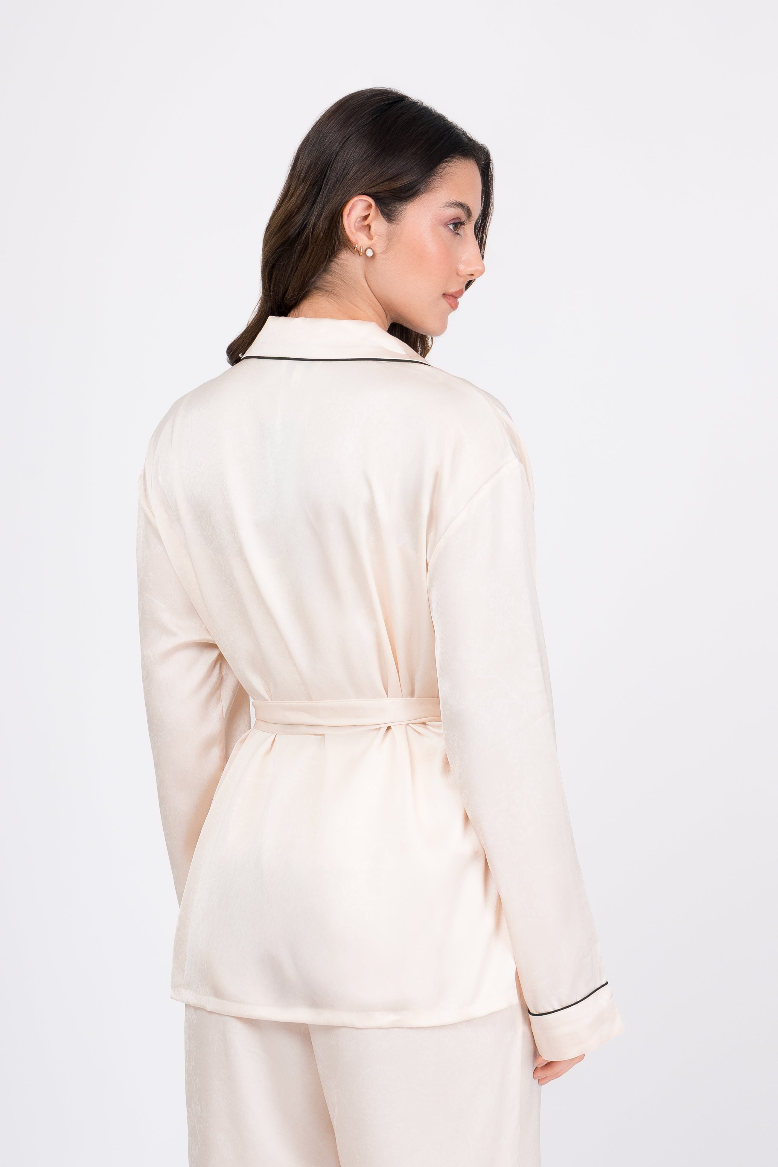 Pijama Saten Vela | Beige