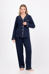 Pijama Algodón Pima Alondra | Azul