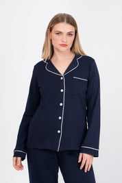 Pijama Algodón Pima Alondra | Azul