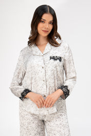 Pijama Saten Aura | Perla