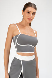 Top deportivo Karem | Gris