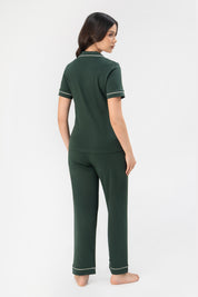 Pijama Algodón Pima Ana | Verde Bosque