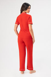 Pijama Algodón Pima Ana | Rojo