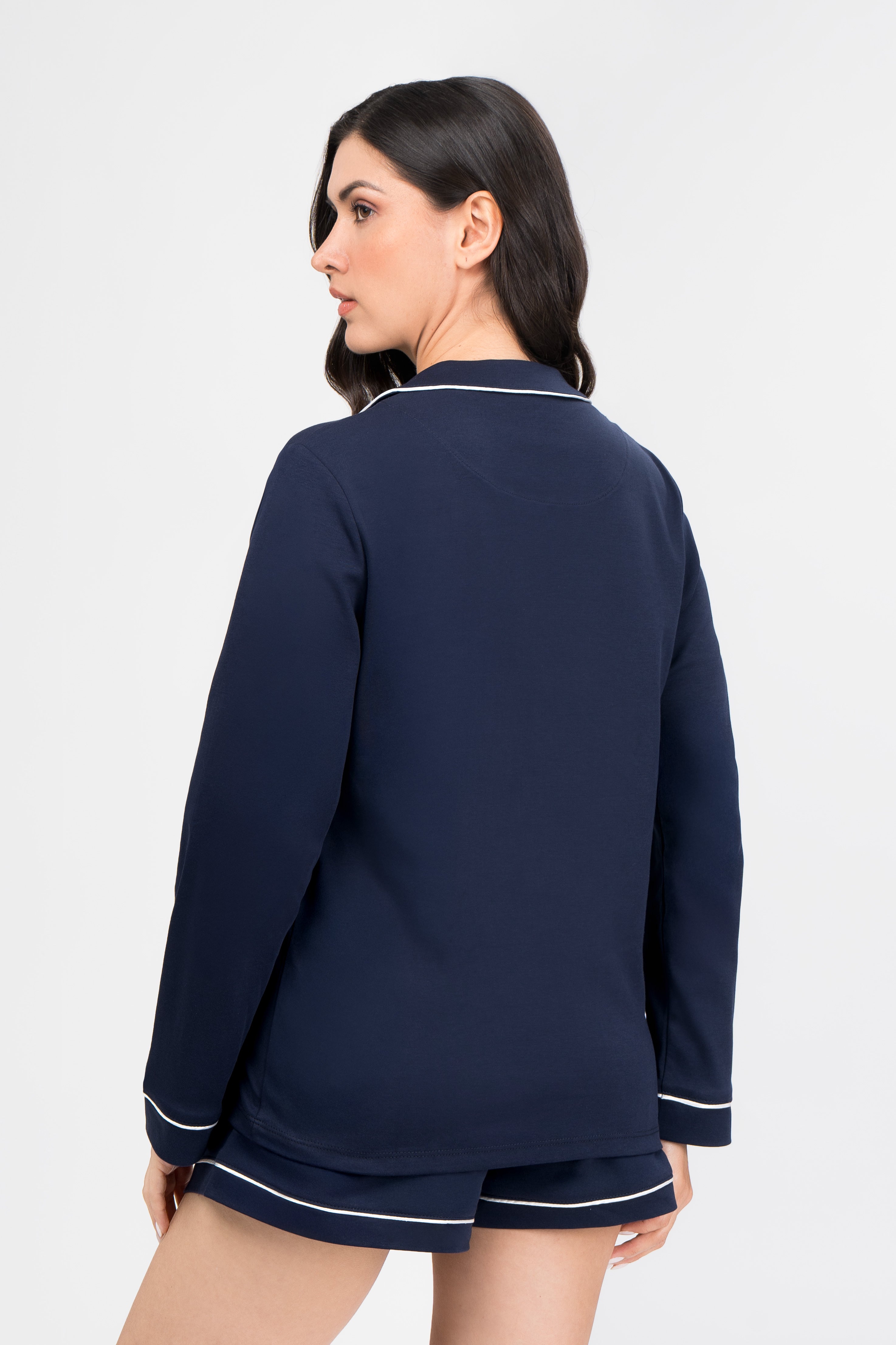 Pijama Algodón Pima Isabella | Azul