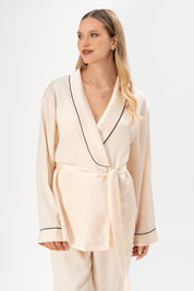 Pijama Saten Vela | Beige
