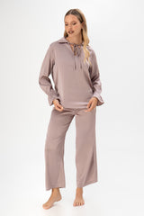 Pijama Saten Alana | Lila