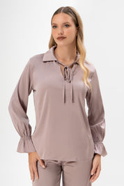 Pijama Saten Alana | Lila