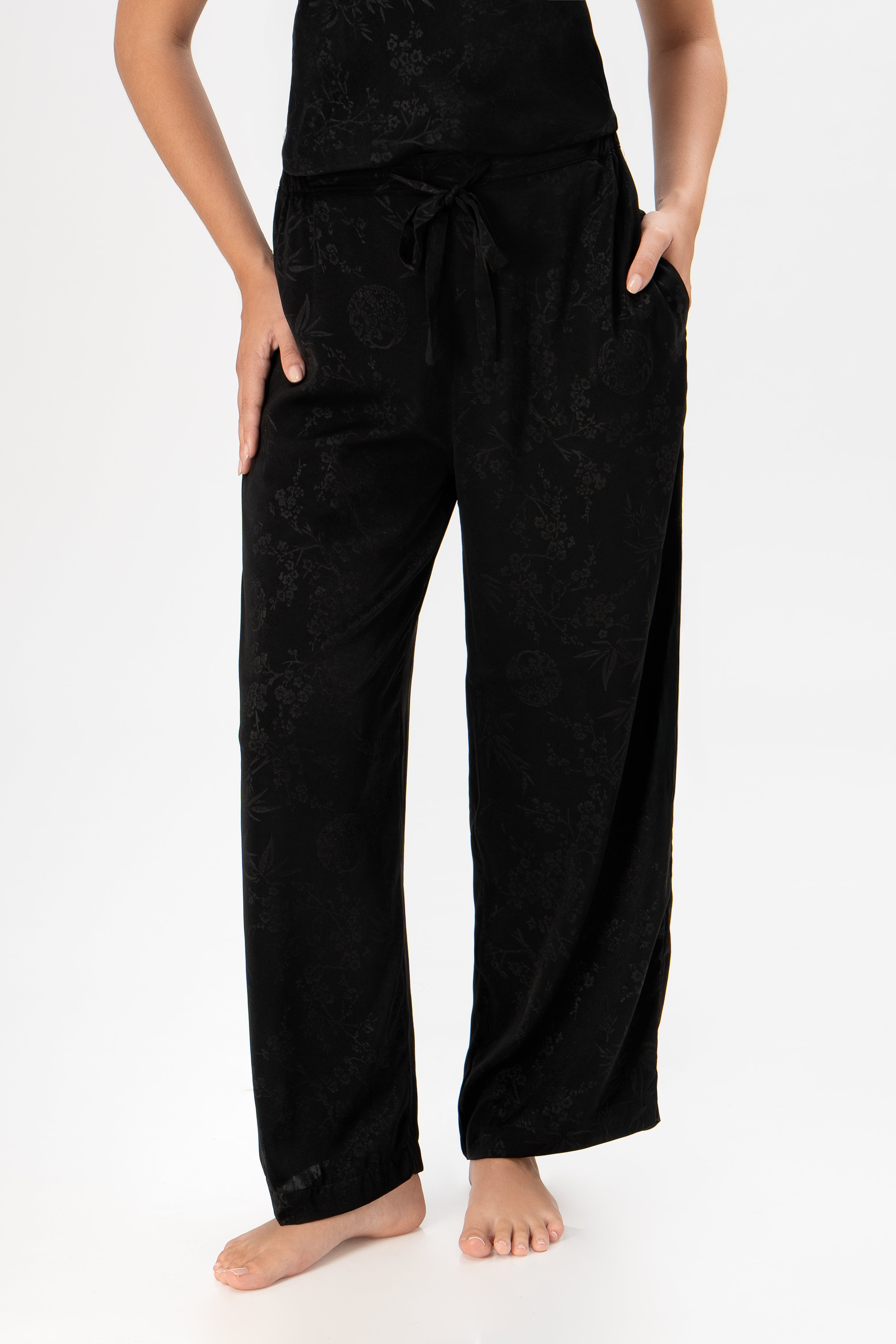 Pijama Saten Vela | Negro