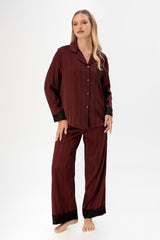 Pijama Seda Sienna | Vino