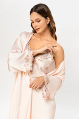 Set Kimono + Camisón París | Satén | Melón