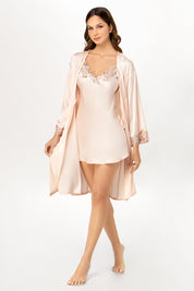 Set kimono + Camisón Salma - Melón